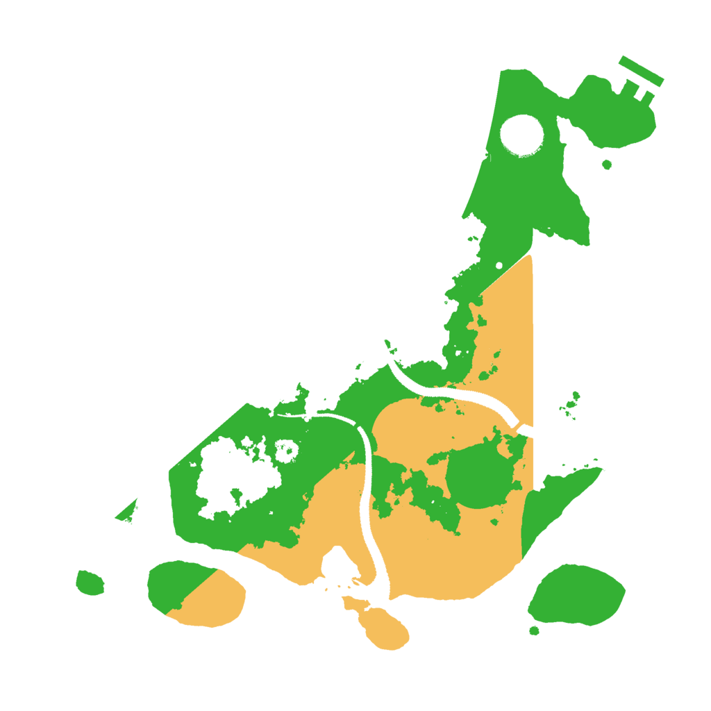 Biome Rust Map: Procedural Map, Size: 3000, Seed: 392446947