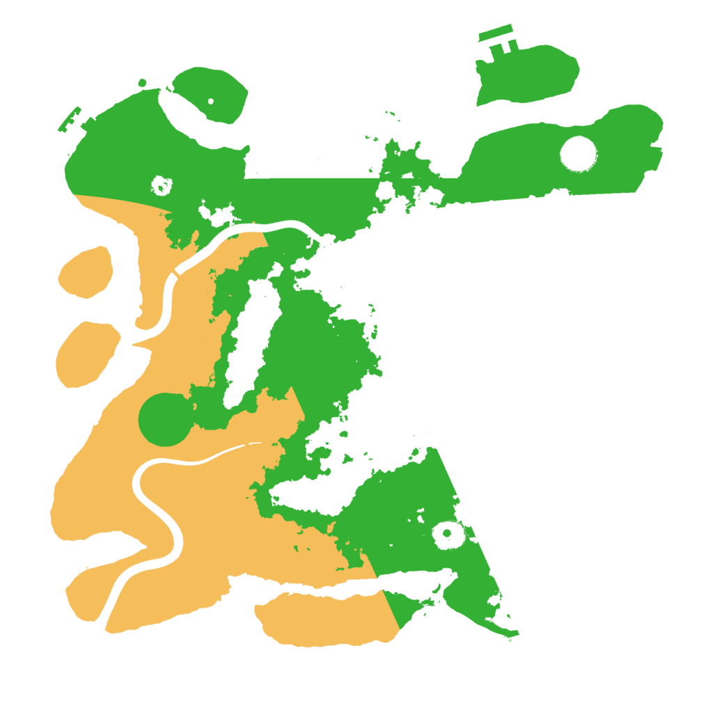 Biome Rust Map: Procedural Map, Size: 3500, Seed: 233779608