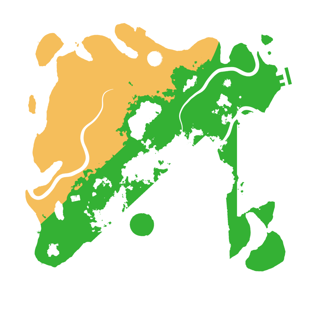 Biome Rust Map: Procedural Map, Size: 3700, Seed: 34725