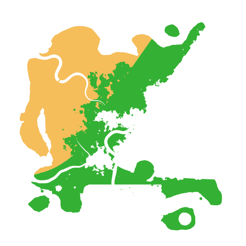Biome Rust Map: Procedural Map, Size: 3500, Seed: 1672295353