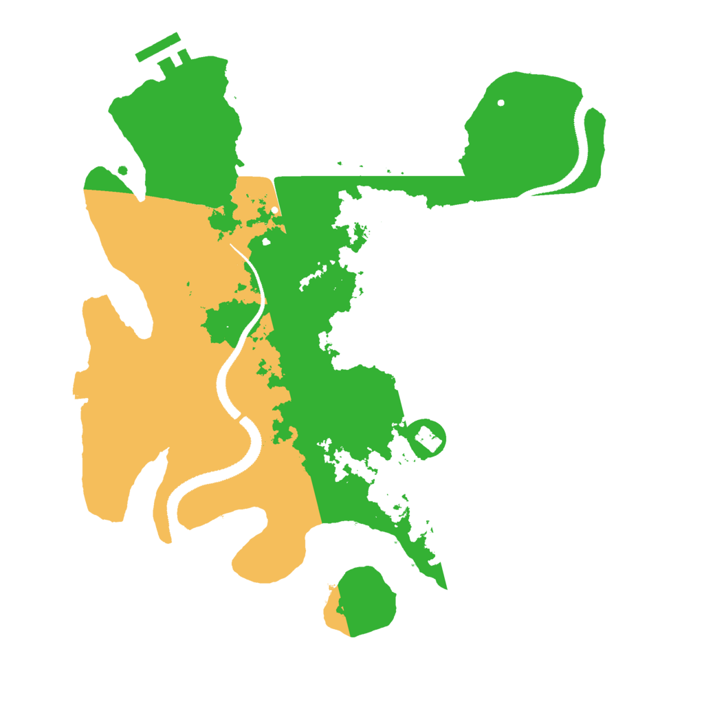 Biome Rust Map: Procedural Map, Size: 3000, Seed: 67223