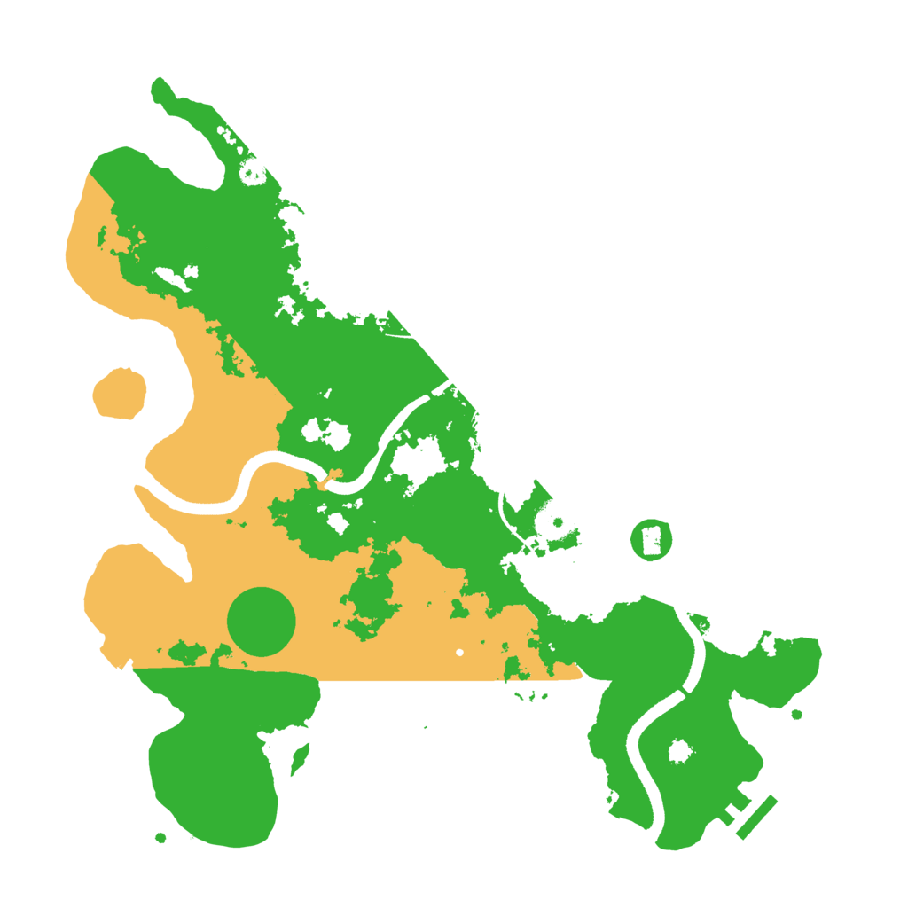 Biome Rust Map: Procedural Map, Size: 3500, Seed: 111910