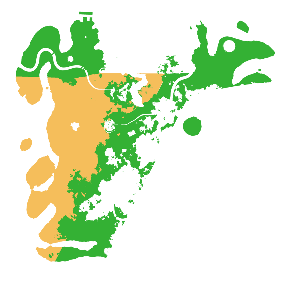 Biome Rust Map: Procedural Map, Size: 4300, Seed: 214722662