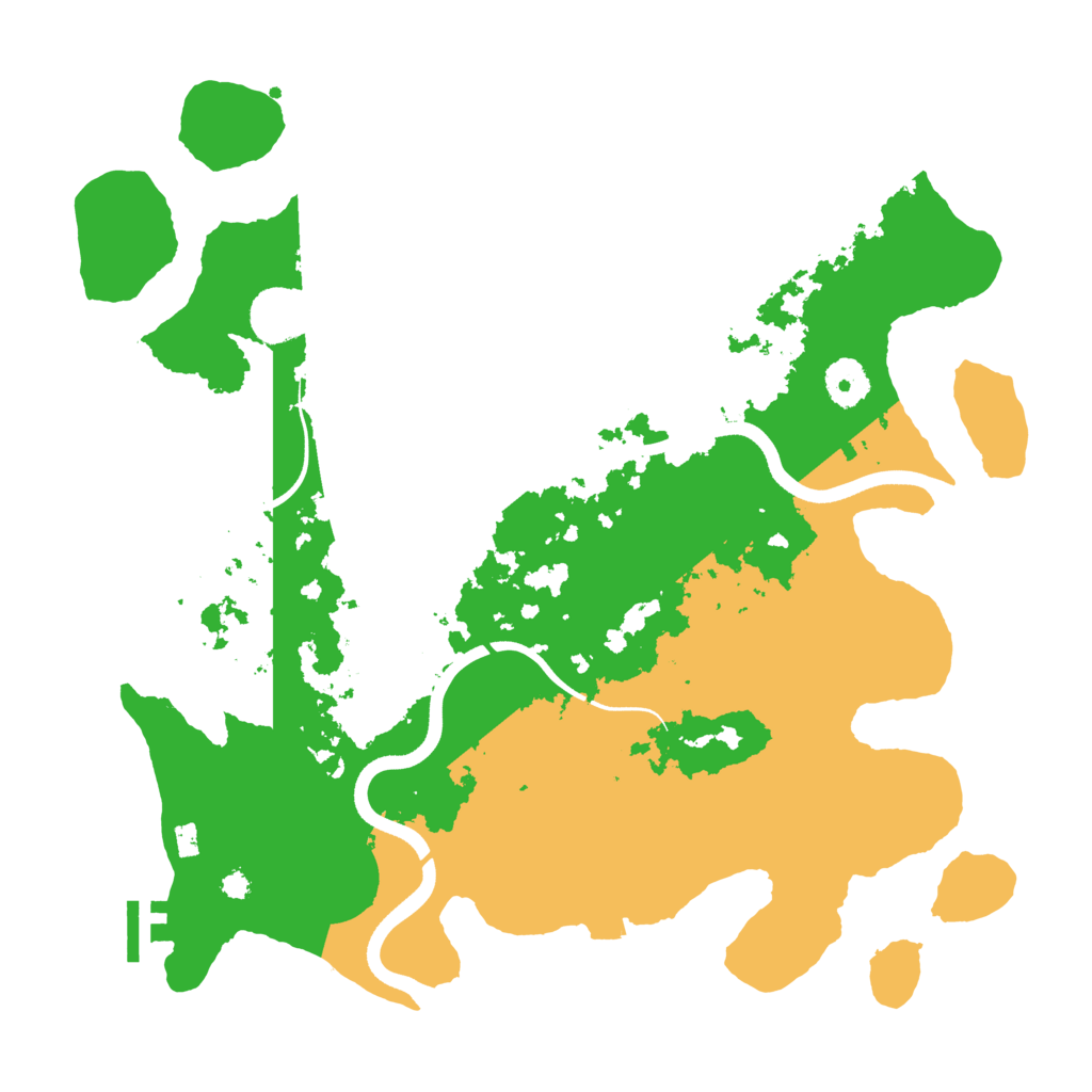 Biome Rust Map: Procedural Map, Size: 3600, Seed: 219699