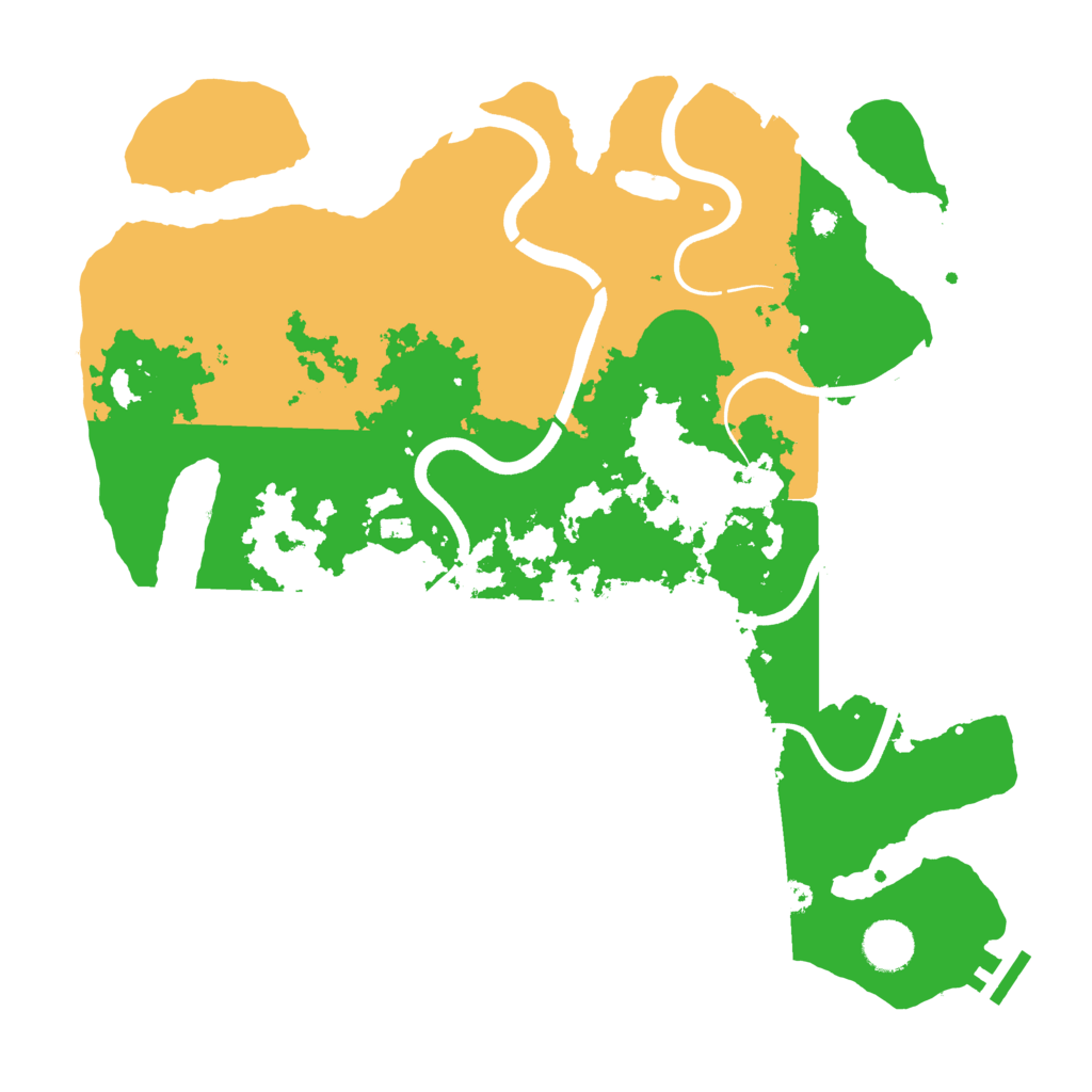 Biome Rust Map: Procedural Map, Size: 3750, Seed: 445091242
