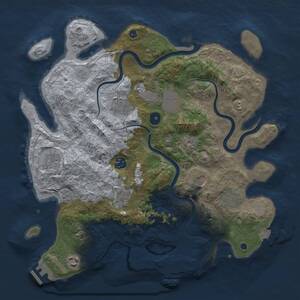 Thumbnail Rust Map: Procedural Map, Size: 3750, Seed: 1757237501, 15 Monuments