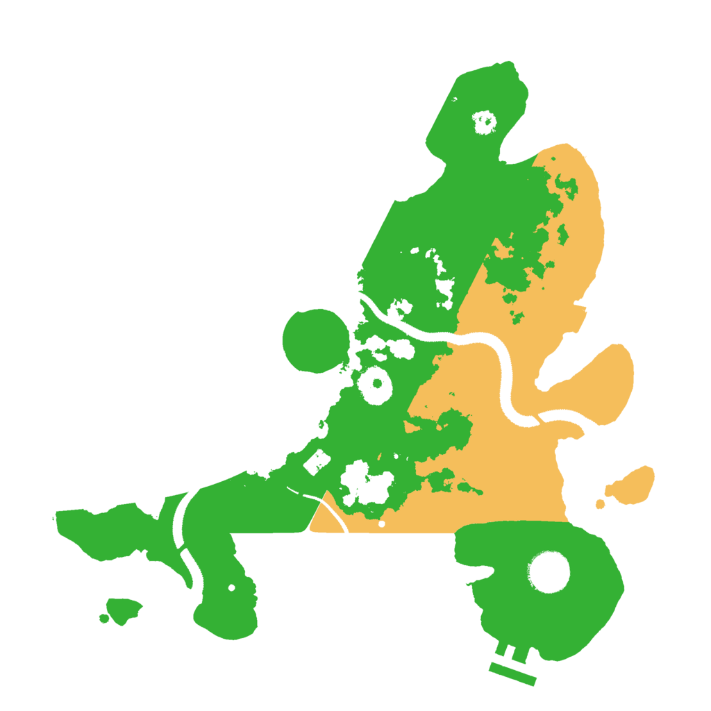 Biome Rust Map: Procedural Map, Size: 3000, Seed: 2345729