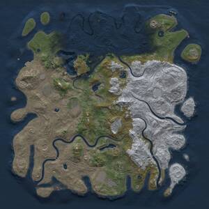 Thumbnail Rust Map: Procedural Map, Size: 4750, Seed: 1967823461, 16 Monuments