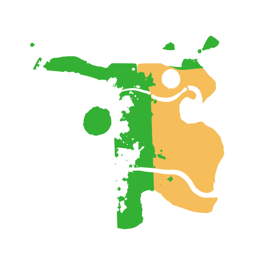 Biome Rust Map: Procedural Map, Size: 2499, Seed: 181616335