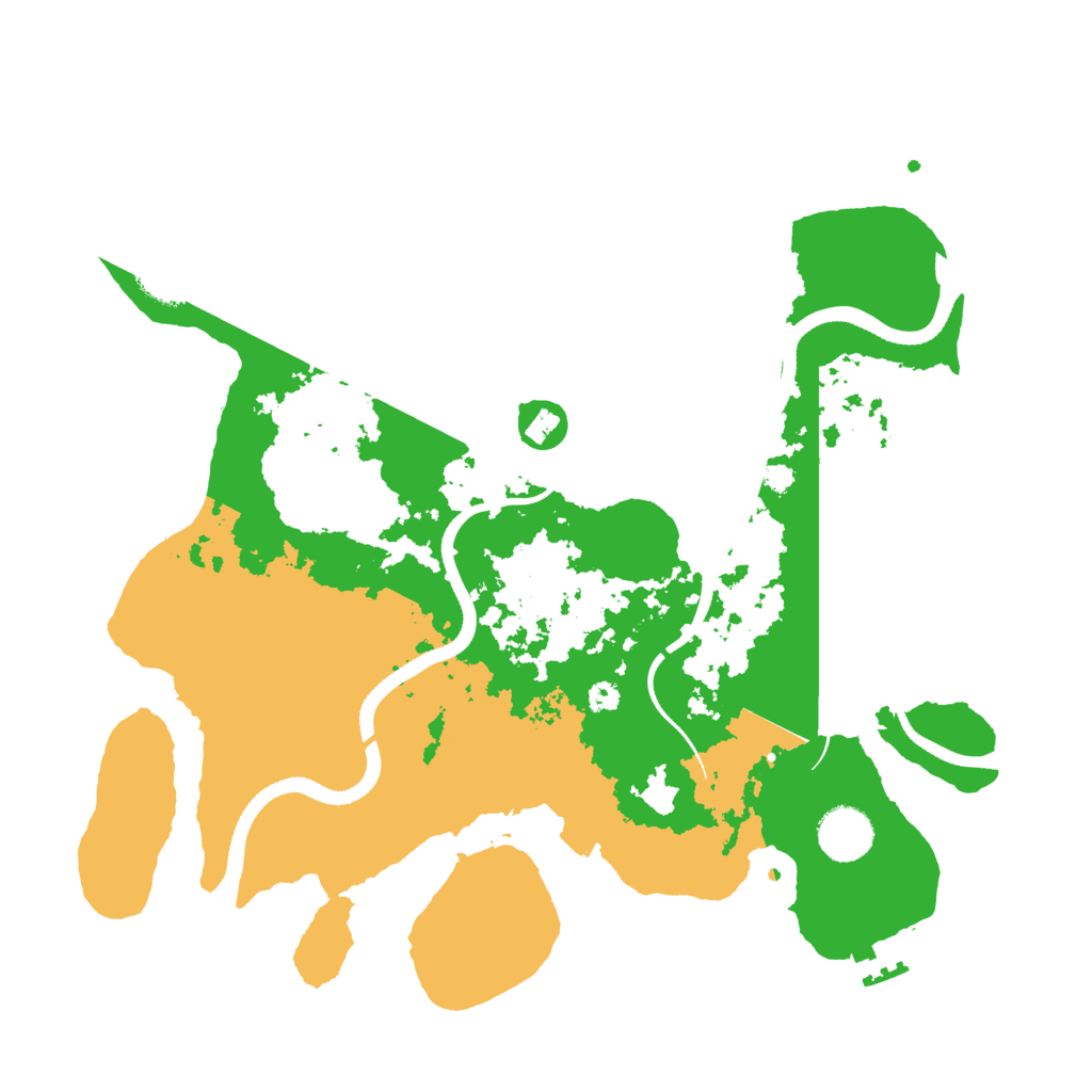 Biome Rust Map: Procedural Map, Size: 3514, Seed: 1290869