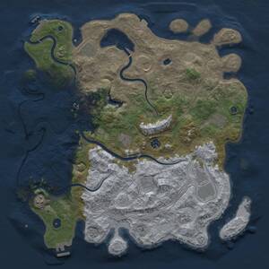 Thumbnail Rust Map: Procedural Map, Size: 4355, Seed: 50000, 16 Monuments