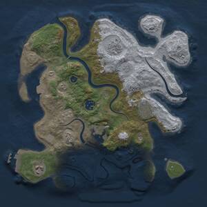 Thumbnail Rust Map: Procedural Map, Size: 3100, Seed: 1713287318, 12 Monuments
