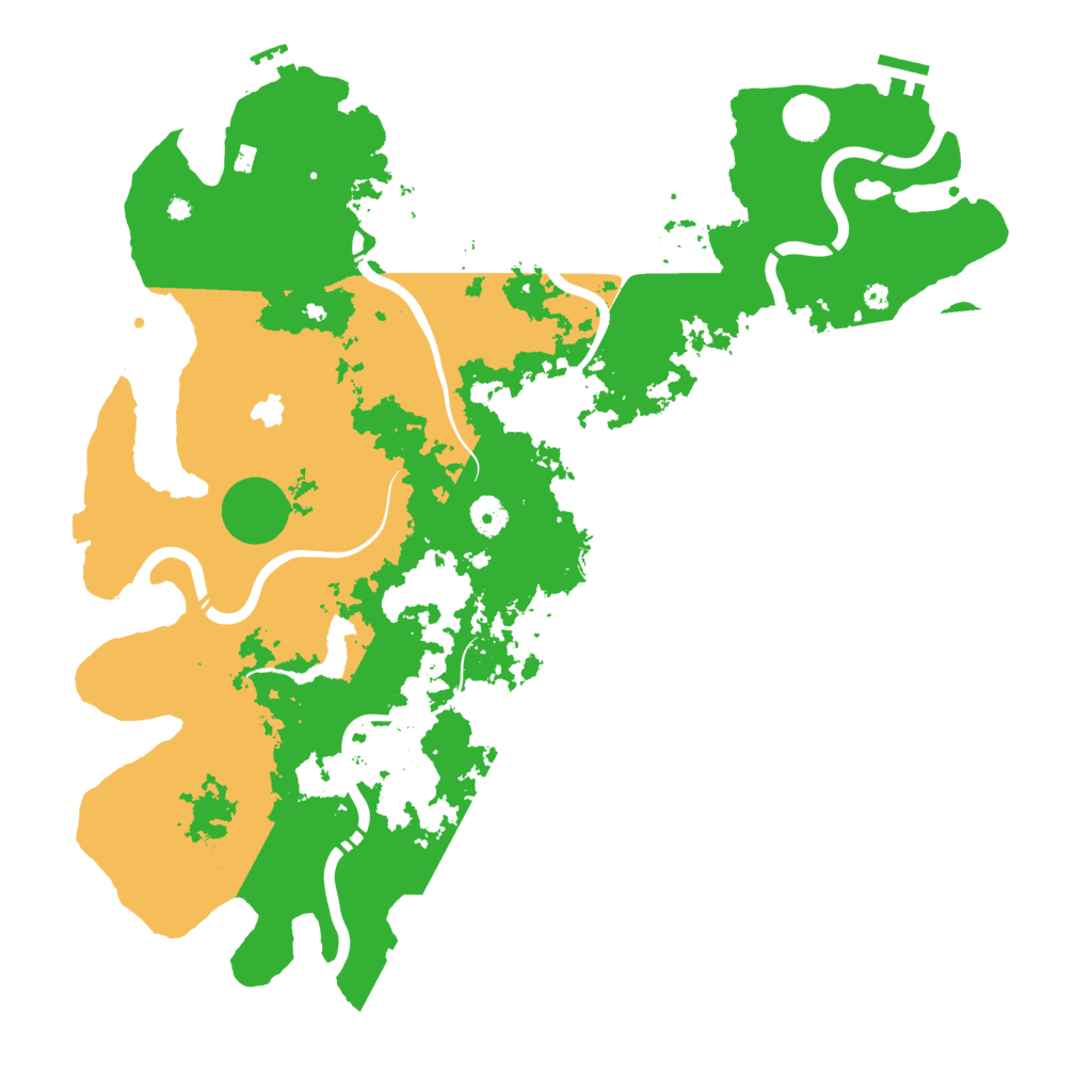 Biome Rust Map: Procedural Map, Size: 4300, Seed: 45645745