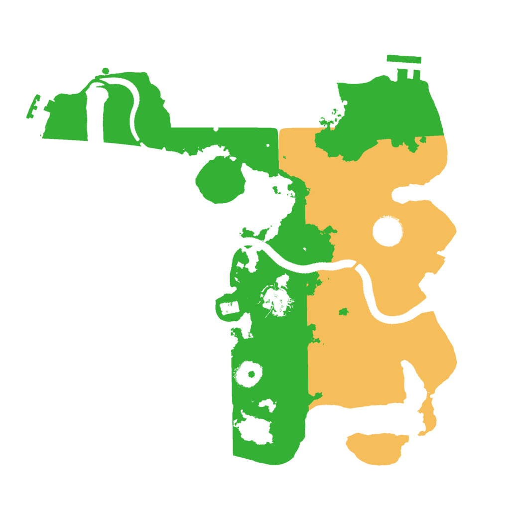 Biome Rust Map: Procedural Map, Size: 3000, Seed: 22410