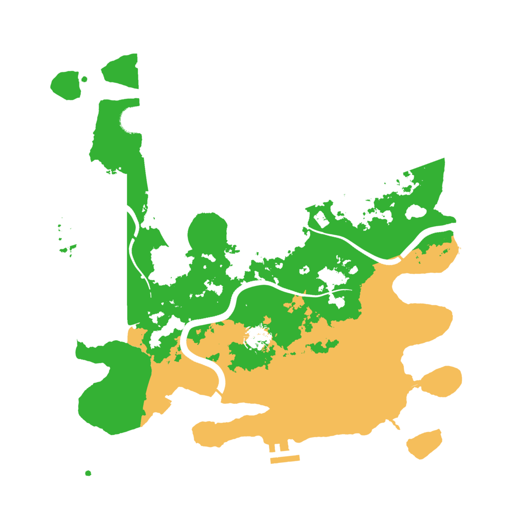 Biome Rust Map: Procedural Map, Size: 3500, Seed: 733255457