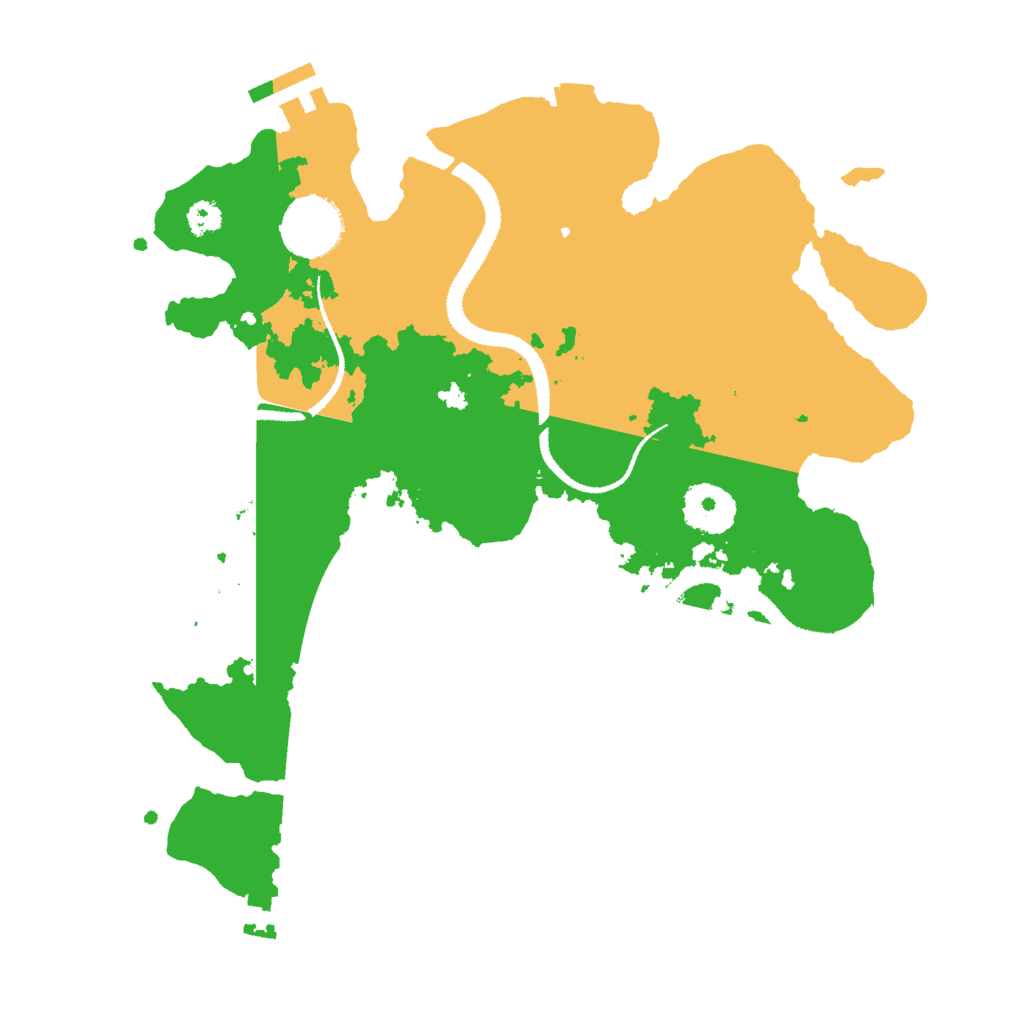 Biome Rust Map: Procedural Map, Size: 3000, Seed: 674460390