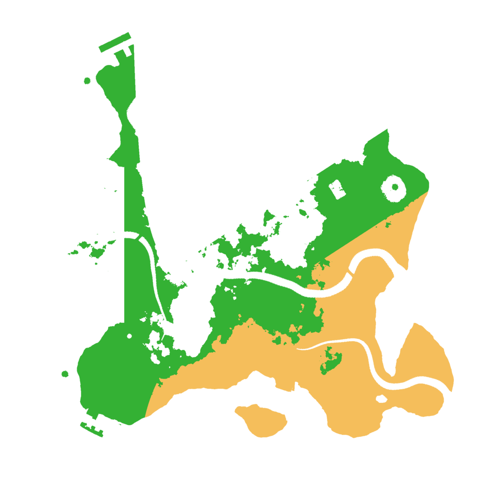 Biome Rust Map: Procedural Map, Size: 3000, Seed: 1321535672