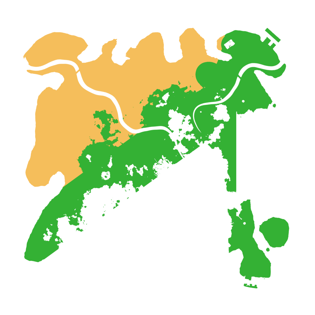 Biome Rust Map: Procedural Map, Size: 3500, Seed: 1437942059