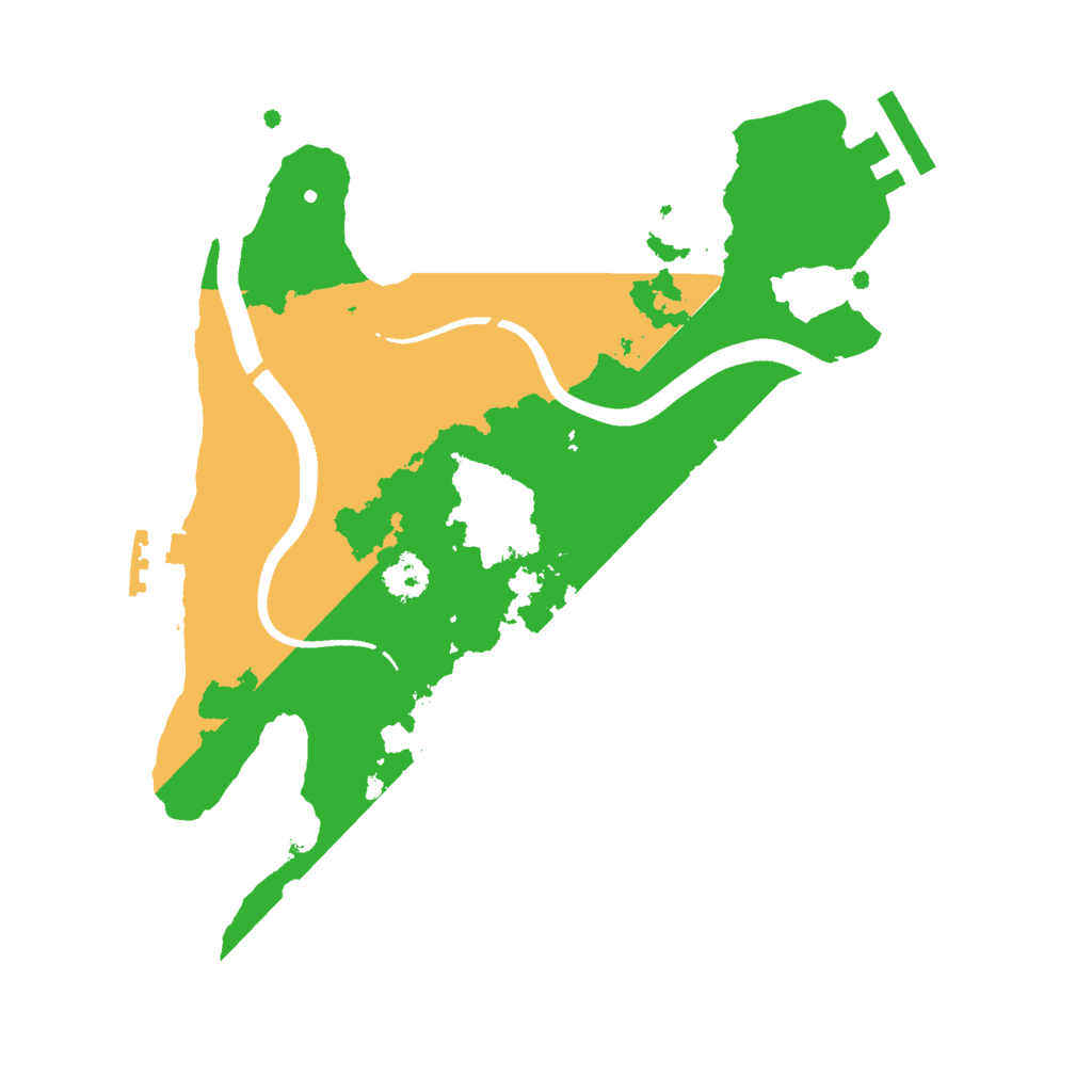 Biome Rust Map: Procedural Map, Size: 2500, Seed: 1583380913