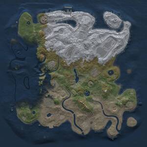 Thumbnail Rust Map: Procedural Map, Size: 4000, Seed: 1177451475, 16 Monuments