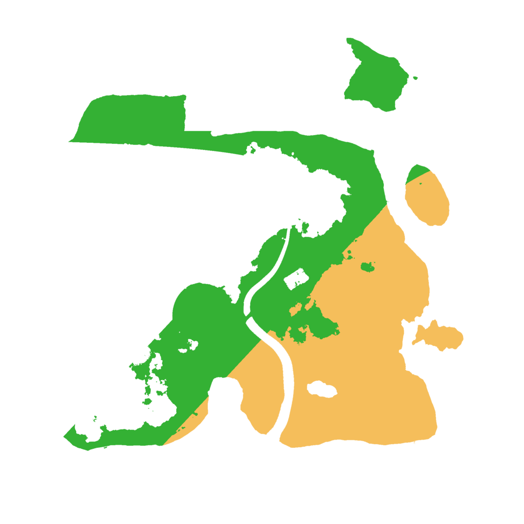 Biome Rust Map: Procedural Map, Size: 2500, Seed: 640735805