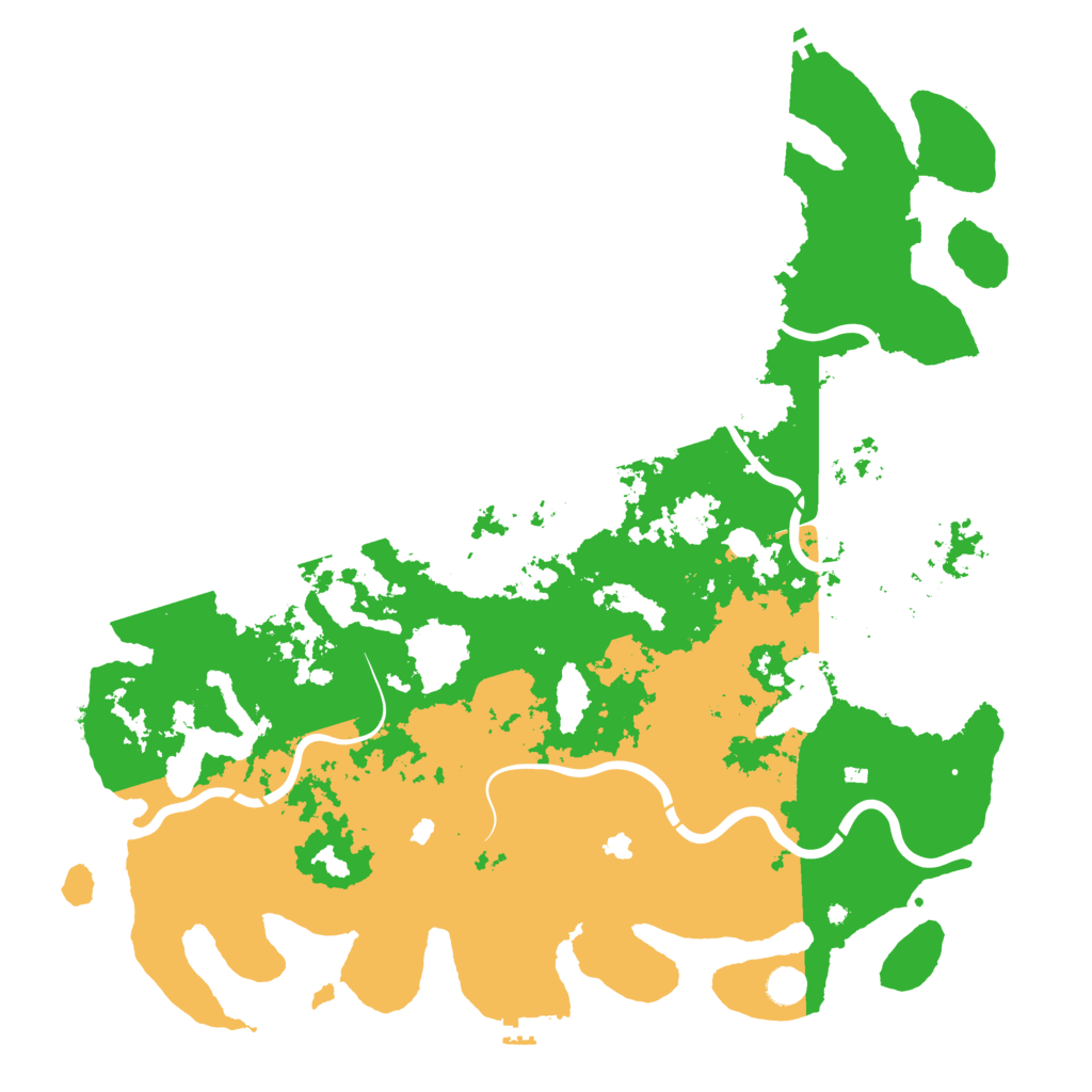 Biome Rust Map: Procedural Map, Size: 5000, Seed: 937258855