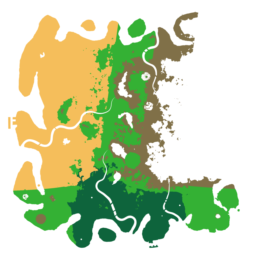 Biome Rust Map: Procedural Map, Size: 4500, Seed: 843453424
