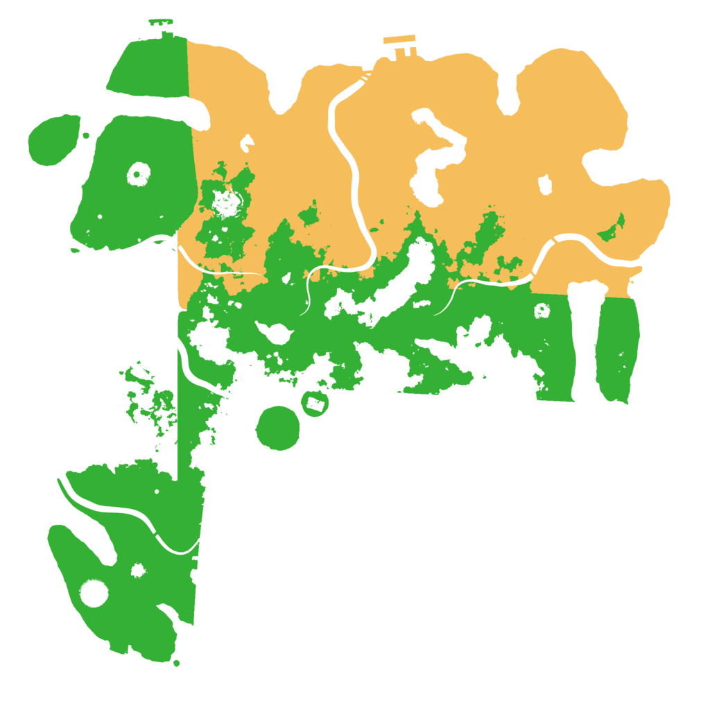 Biome Rust Map: Procedural Map, Size: 4500, Seed: 2935529