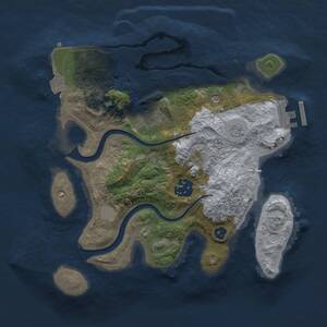 Thumbnail Rust Map: Procedural Map, Size: 2655, Seed: 362551, 7 Monuments