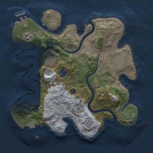 Thumbnail Rust Map: Procedural Map, Size: 3000, Seed: 402019330, 10 Monuments