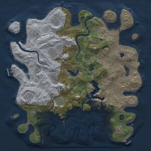 Thumbnail Rust Map: Procedural Map, Size: 4250, Seed: 58108457, 15 Monuments