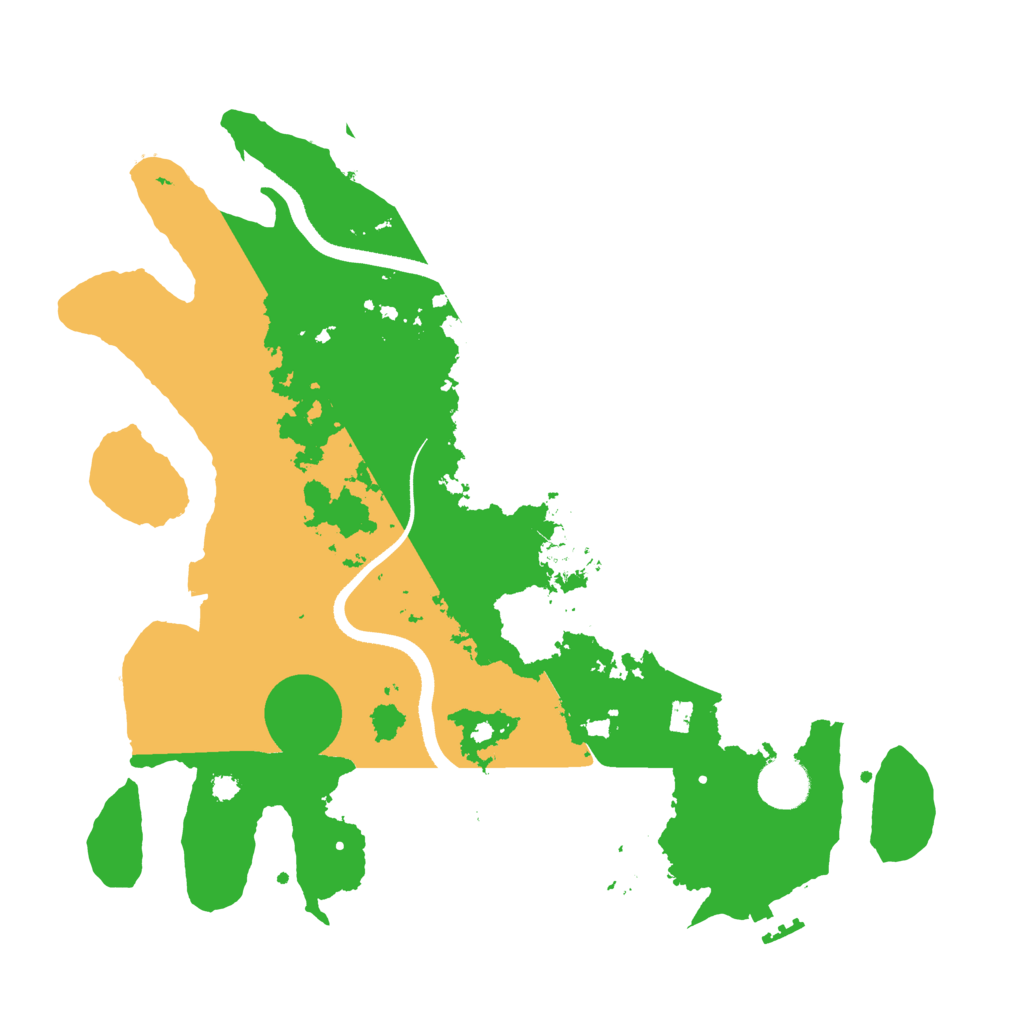 Biome Rust Map: Procedural Map, Size: 3500, Seed: 102628115