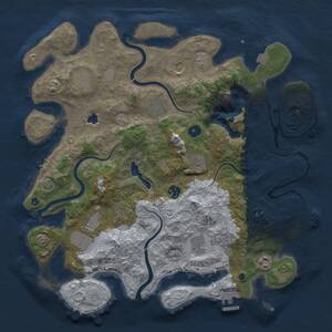 Thumbnail Rust Map: Procedural Map, Size: 4050, Seed: 1579100531, 16 Monuments