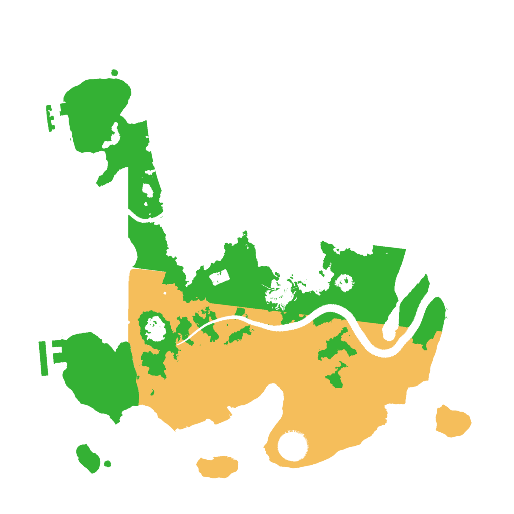 Biome Rust Map: Procedural Map, Size: 3000, Seed: 39651
