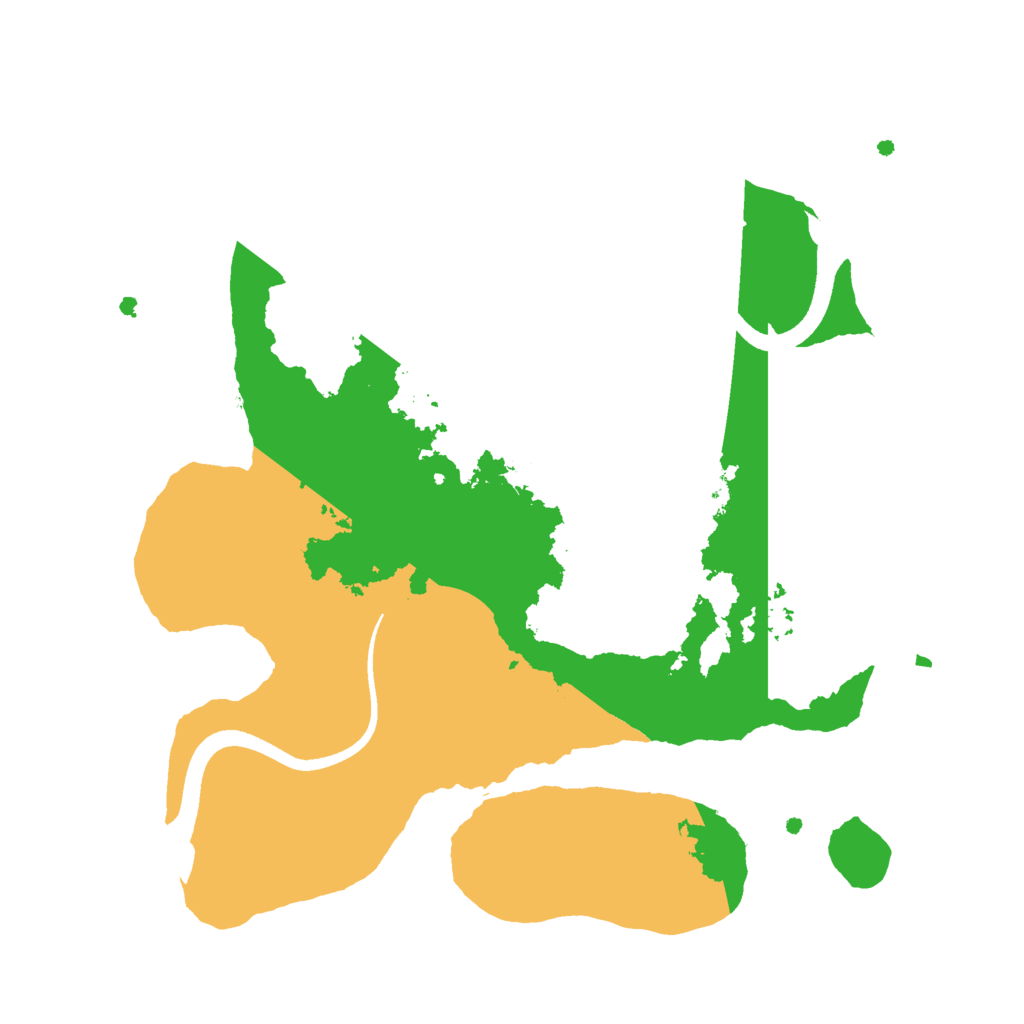 Biome Rust Map: Procedural Map, Size: 2500, Seed: 876645959