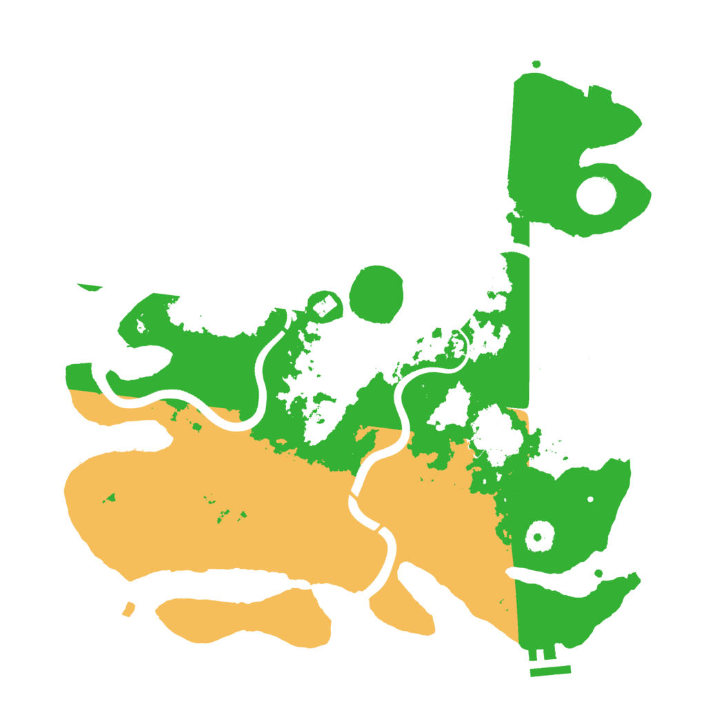 Biome Rust Map: Procedural Map, Size: 3500, Seed: 2087676390