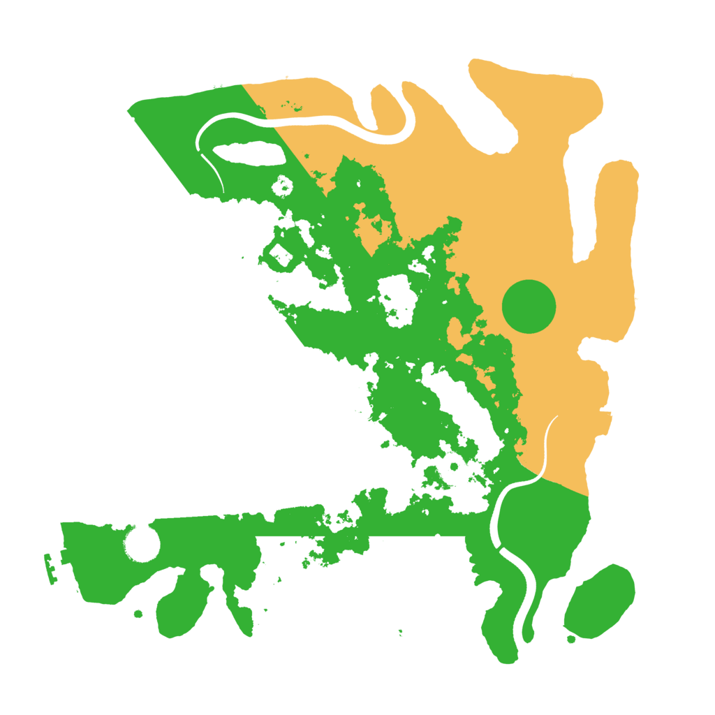 Biome Rust Map: Procedural Map, Size: 3500, Seed: 1536978