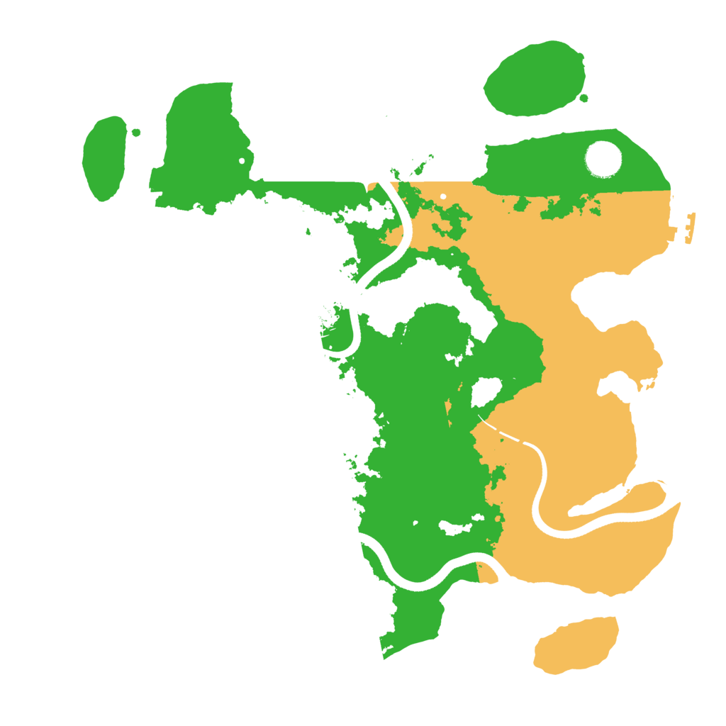Biome Rust Map: Procedural Map, Size: 3500, Seed: 1678661306