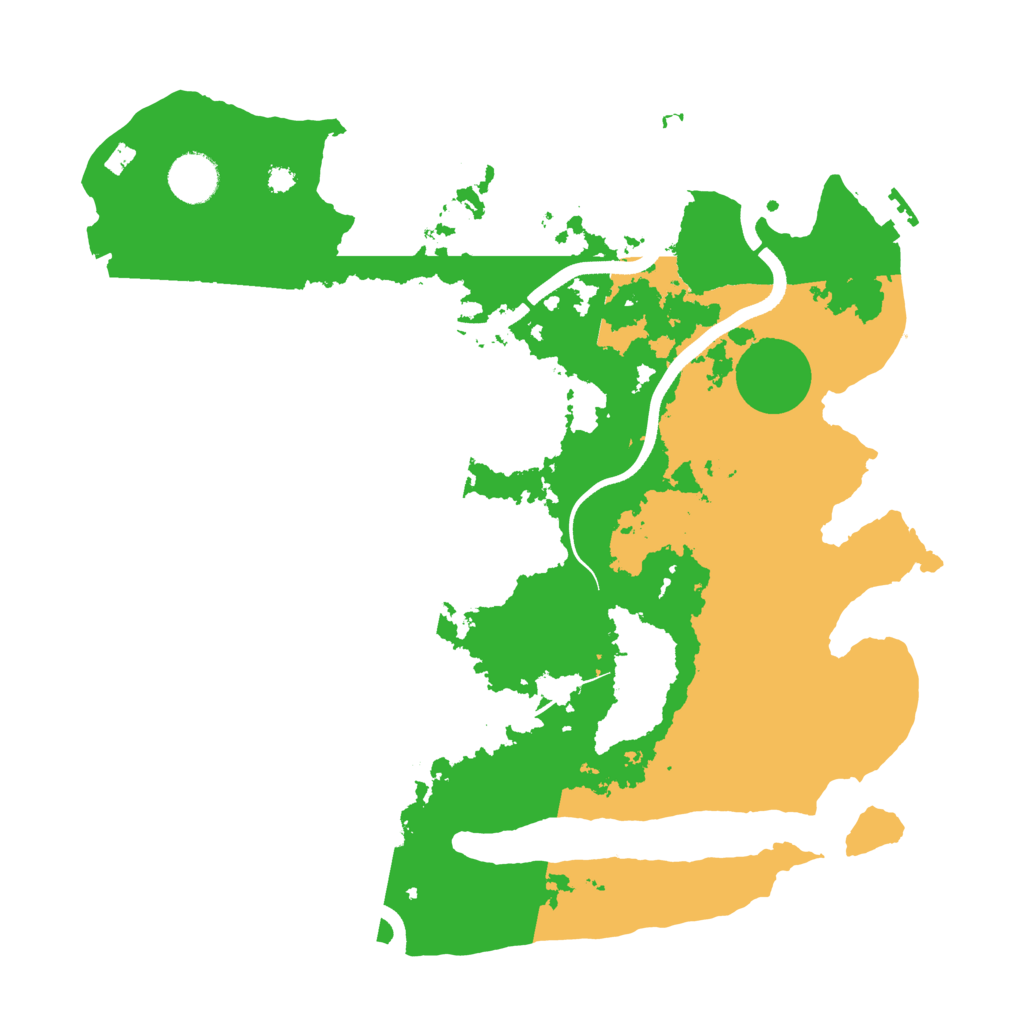Biome Rust Map: Procedural Map, Size: 3600, Seed: 885154