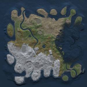 Thumbnail Rust Map: Procedural Map, Size: 3750, Seed: 181480466, 14 Monuments