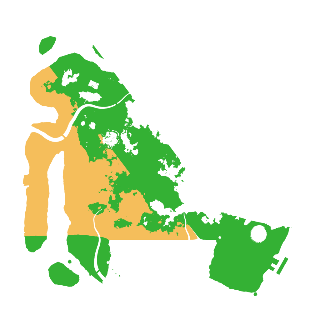 Biome Rust Map: Procedural Map, Size: 3500, Seed: 397758990