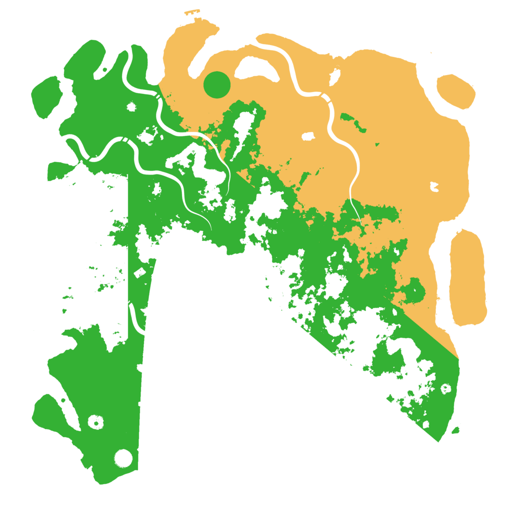 Biome Rust Map: Procedural Map, Size: 5000, Seed: 1597431255