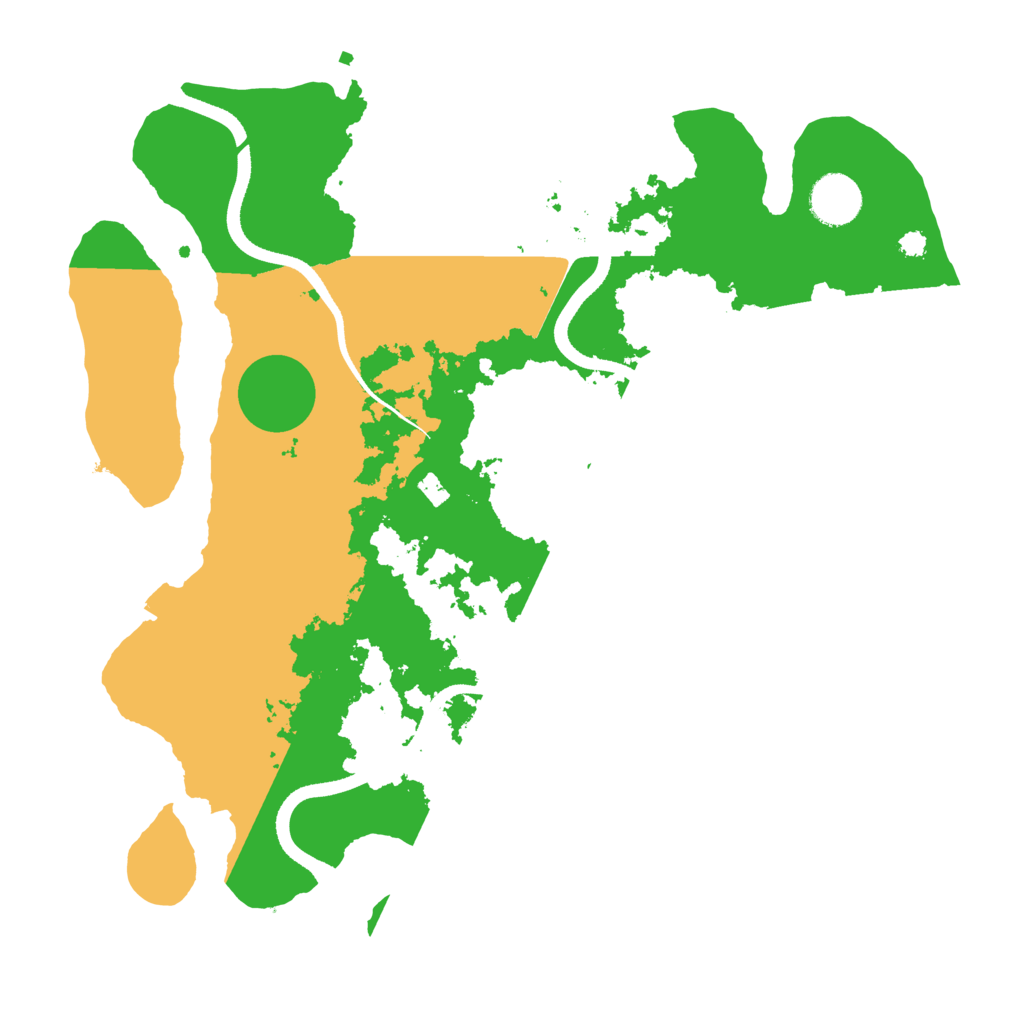Biome Rust Map: Procedural Map, Size: 3500, Seed: 15230056