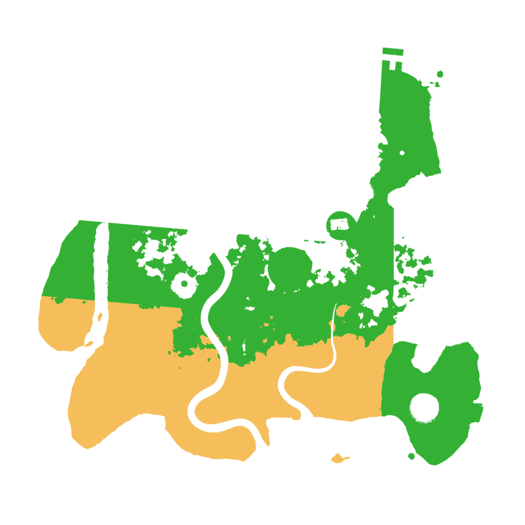 Biome Rust Map: Procedural Map, Size: 3200, Seed: 834018743