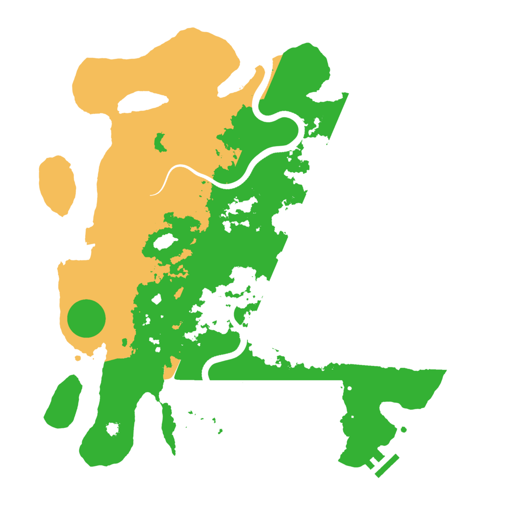 Biome Rust Map: Procedural Map, Size: 3500, Seed: 1092