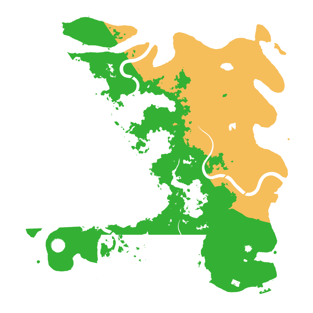 Biome Rust Map: Procedural Map, Size: 4000, Seed: 51566601