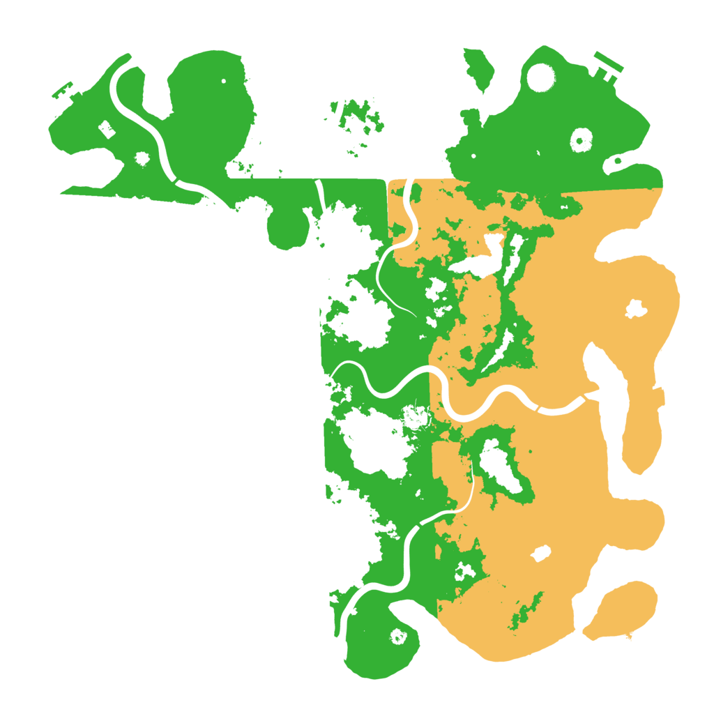 Biome Rust Map: Procedural Map, Size: 4500, Seed: 1353161059