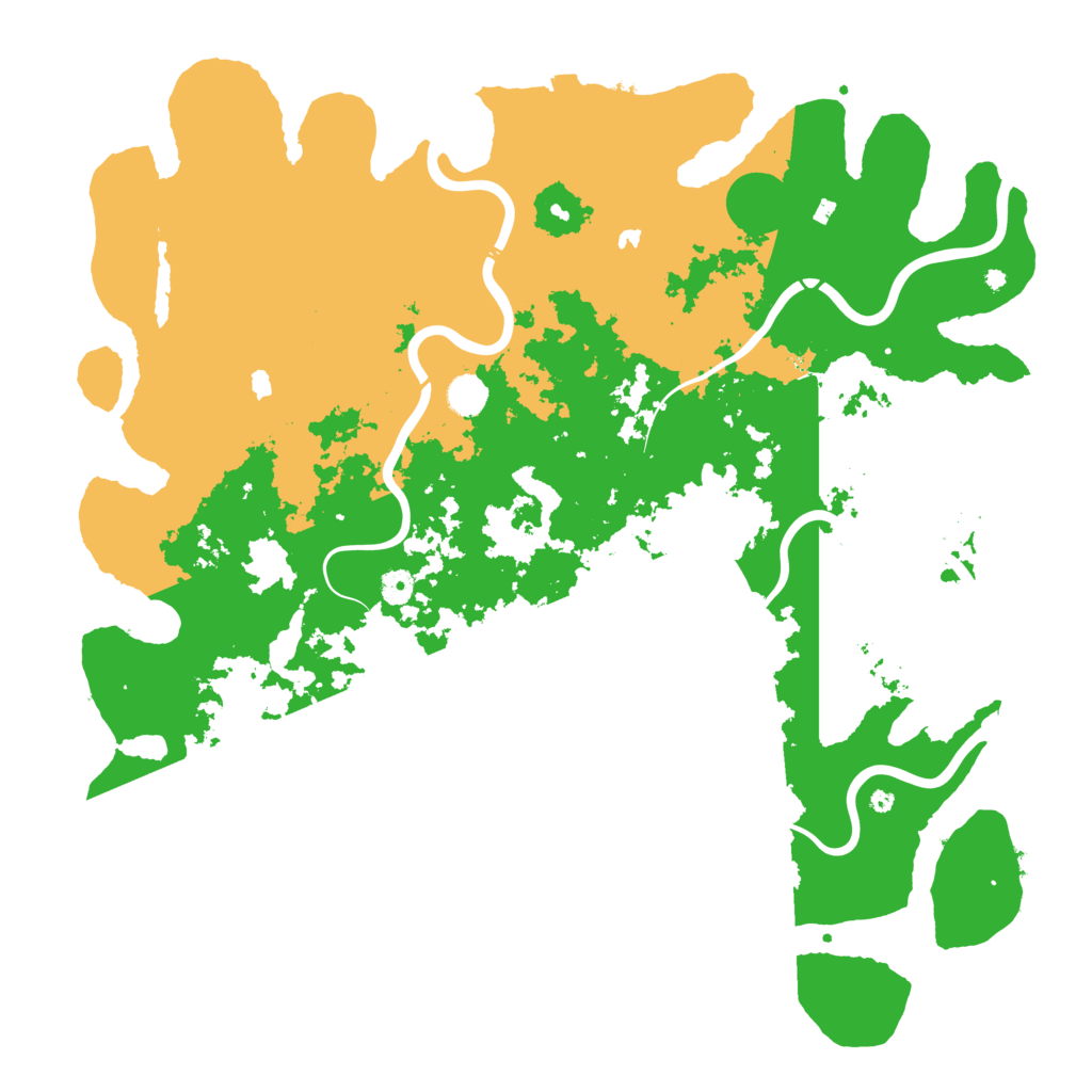 Biome Rust Map: Procedural Map, Size: 4800, Seed: 490385546