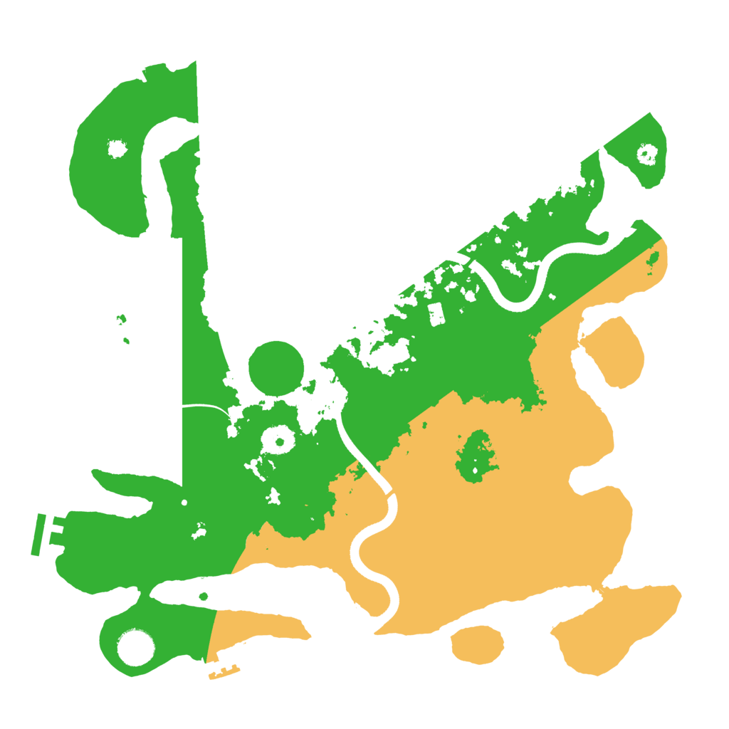Biome Rust Map: Procedural Map, Size: 3500, Seed: 282862727