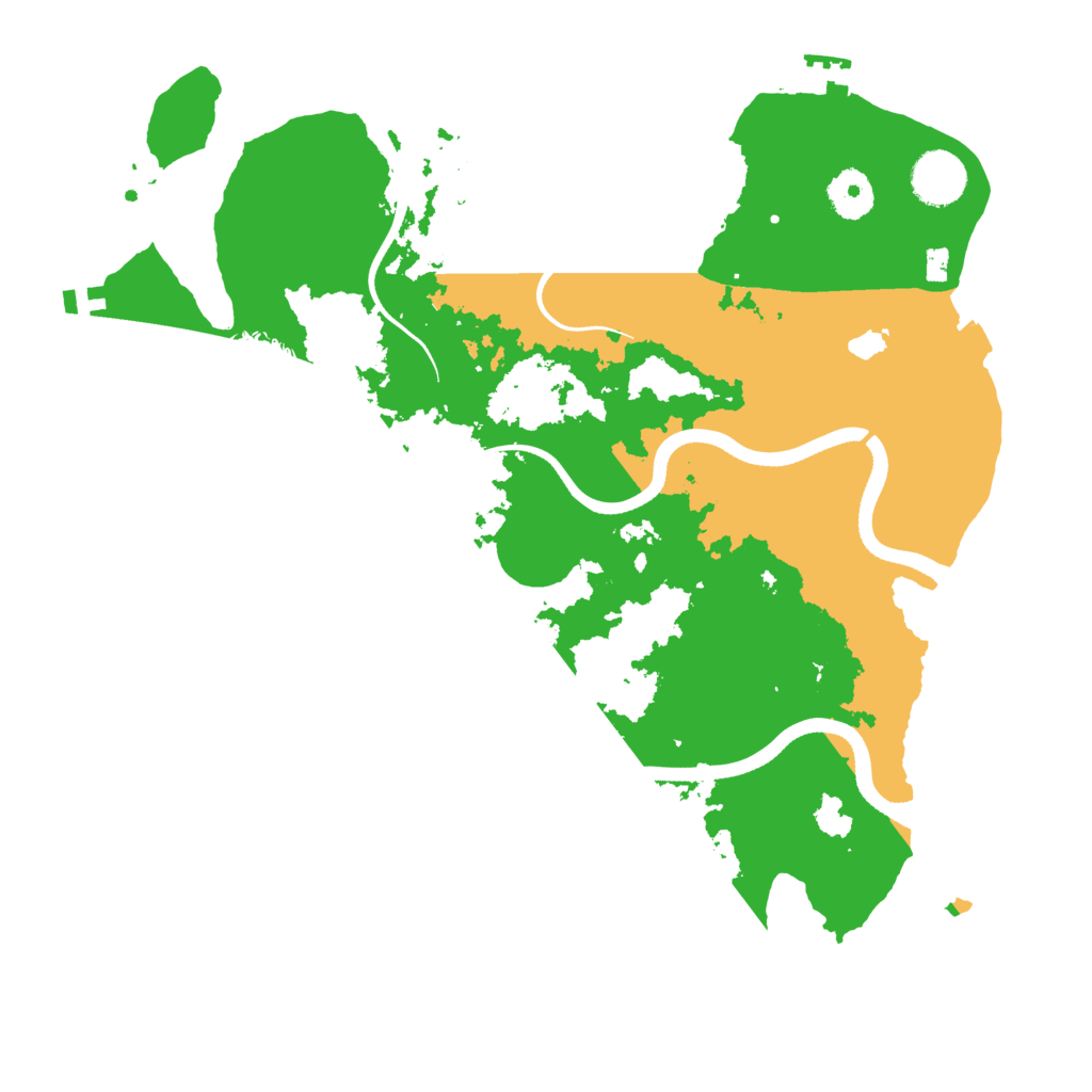 Biome Rust Map: Procedural Map, Size: 3500, Seed: 769242310